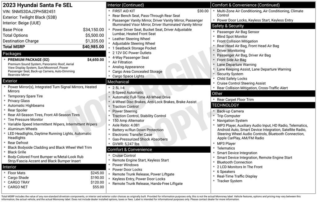 hyundai santa fe 2023 5NMS3DAJ2PH582451 image hyundai santa fe 2023 5NMS3DAJ2PH582451 image